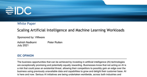 IDC Whitepaper: Scaling Artificial Intelligence and Machine Learning Workloads