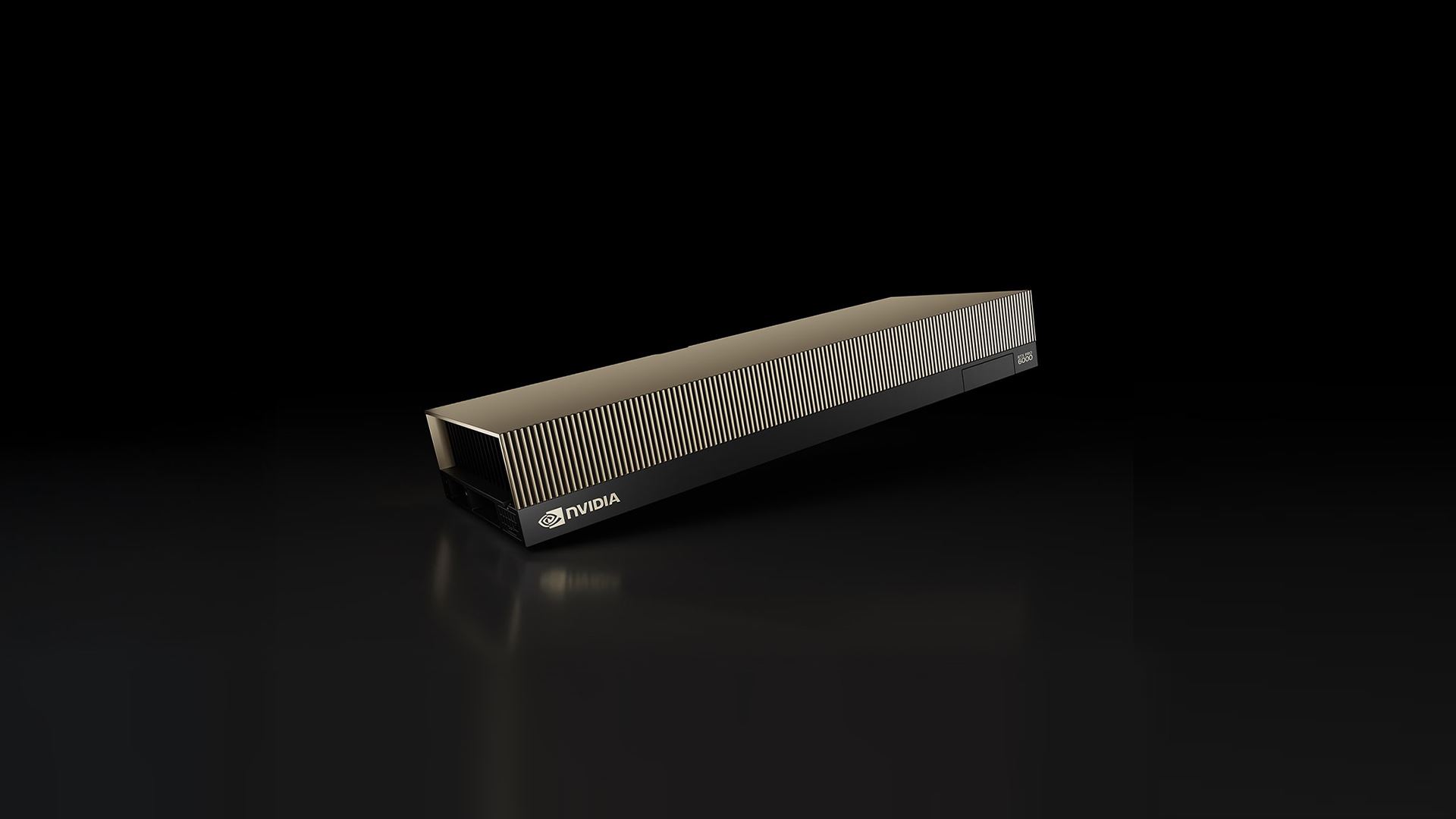 NVIDIA RTX PRO 6000 floating on a dark background