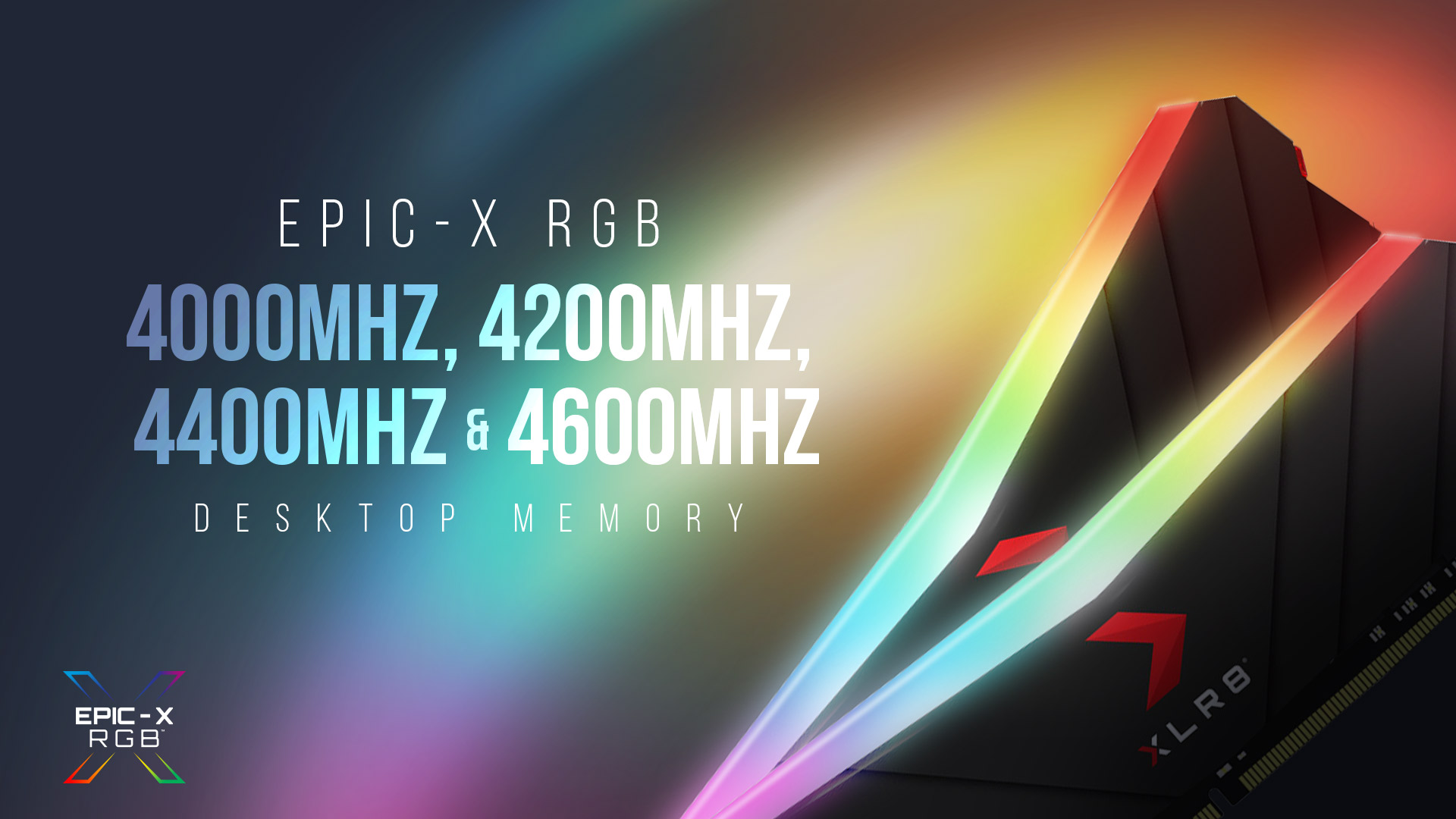 PNY XLR8 Gaming EPIC-X RGB DDR4 4,200MHz-4,600MHz Desktop Memory