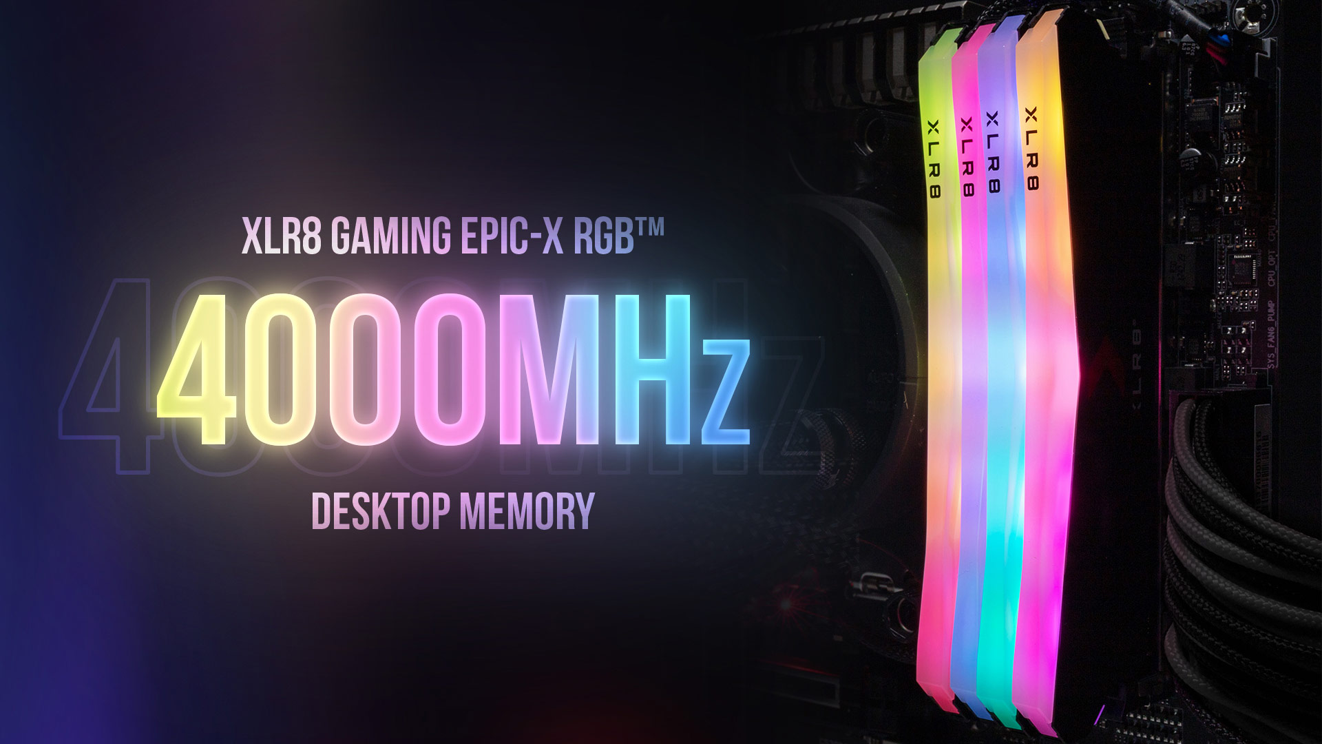 XLR8 Gaming EPIC-X RGB™ DDR4 4,000MHz Desktop Memory