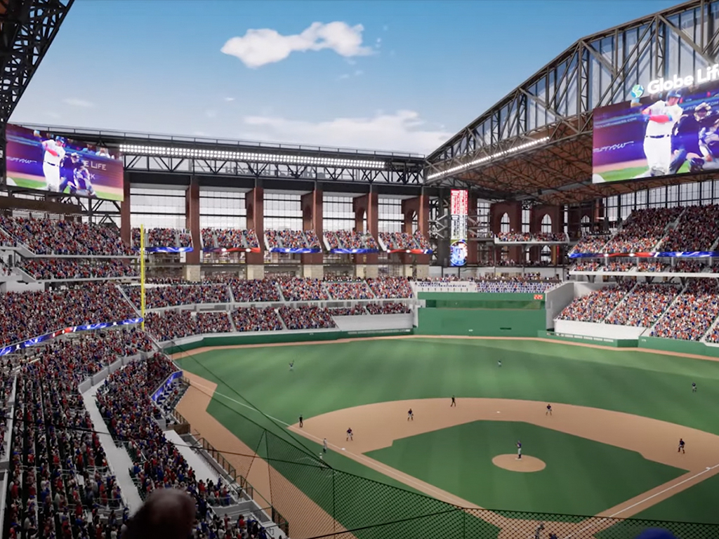 Architectural Visualization of a Baseball Stadium