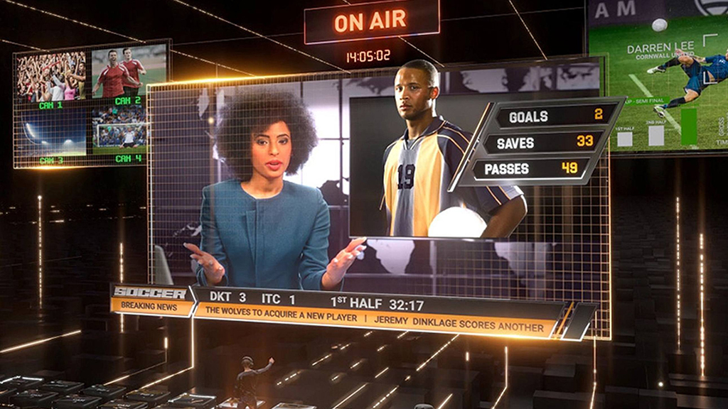 Sports News Broadcast on Air