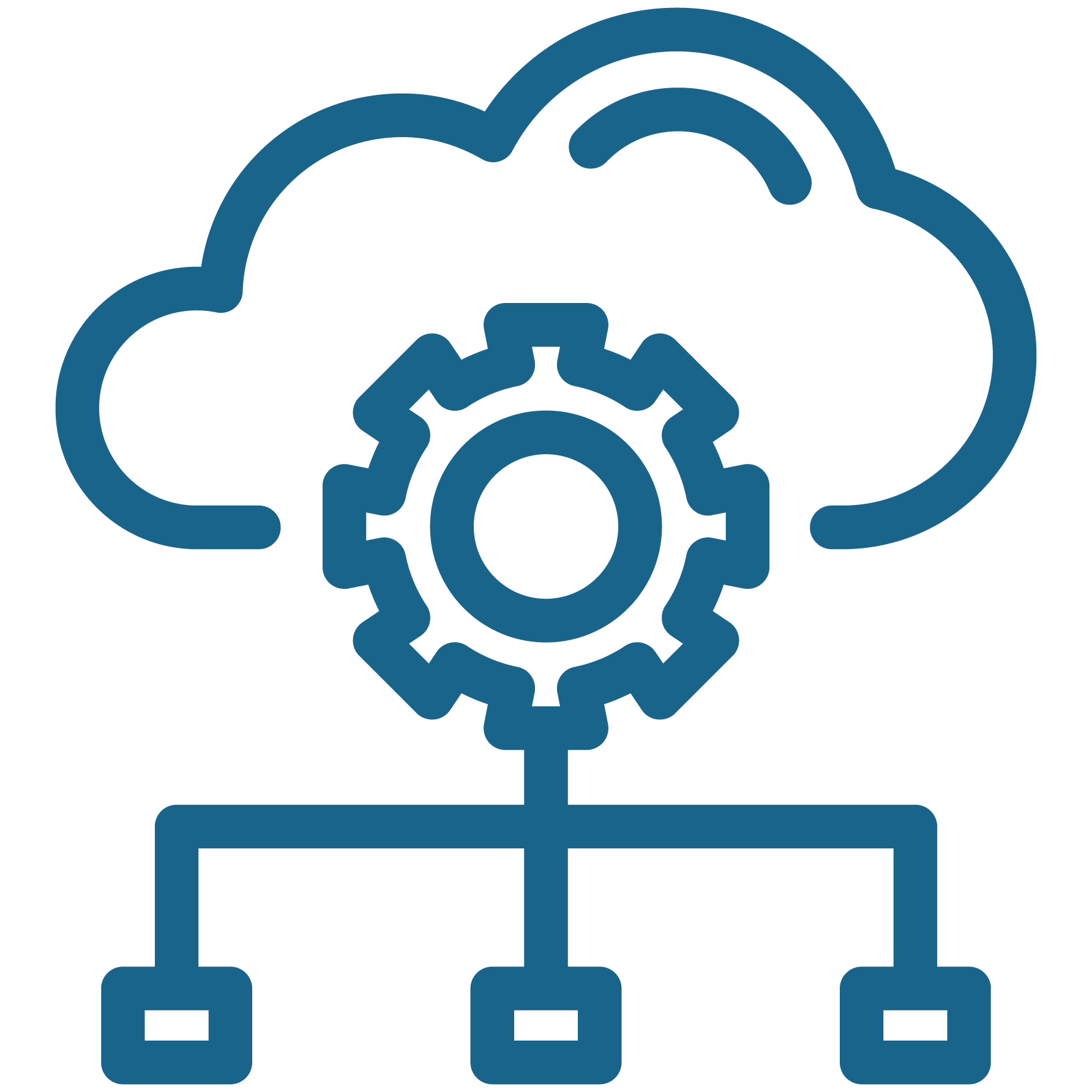 Cog and Cloud Icon