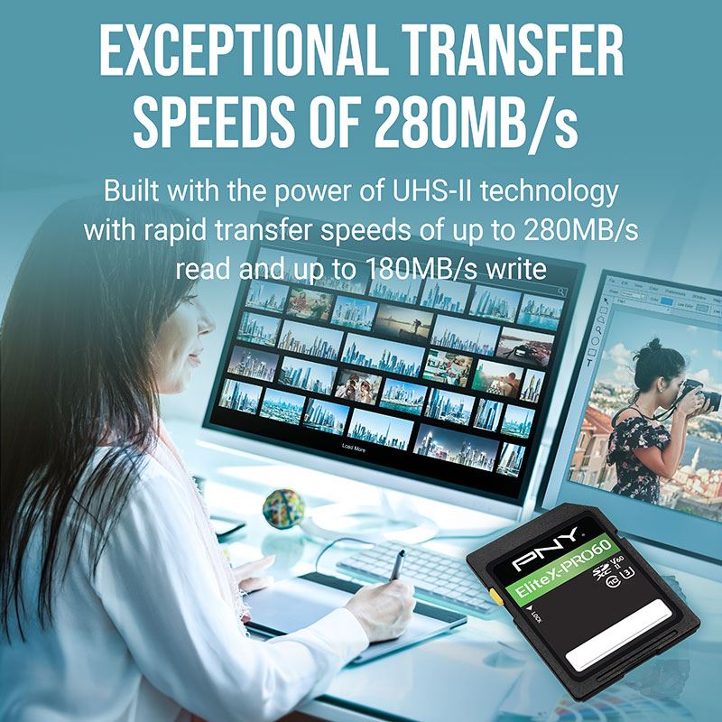 Exceptional Transfer Speeds of 280MB Per Second