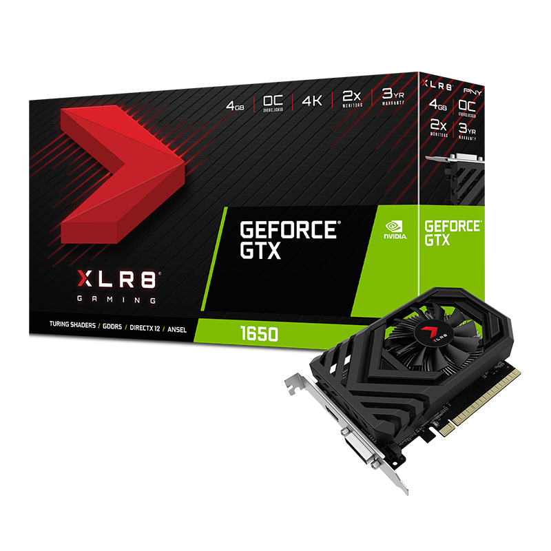 Jeg vasker mit tøj Udvikle Watt PNY GeForce® GTX 1650 XLR8 Gaming Overclocked Edition