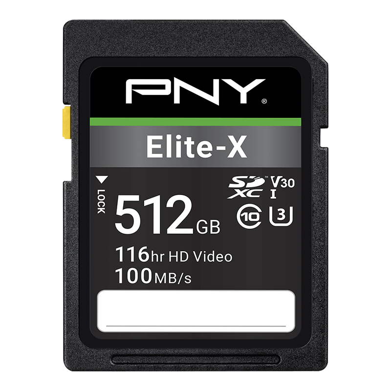 Elite-X Class 10 U3 V30 SD Flash Memory Card