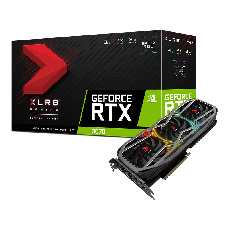 Discover PNY GeForce RTX 3070 8GB XLR8, Gaming REVEL™