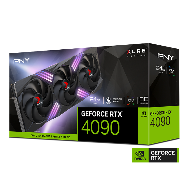 Placa de vídeo PNY XLR8 Gaming VERTO RTX 4090 - 24GB, 38