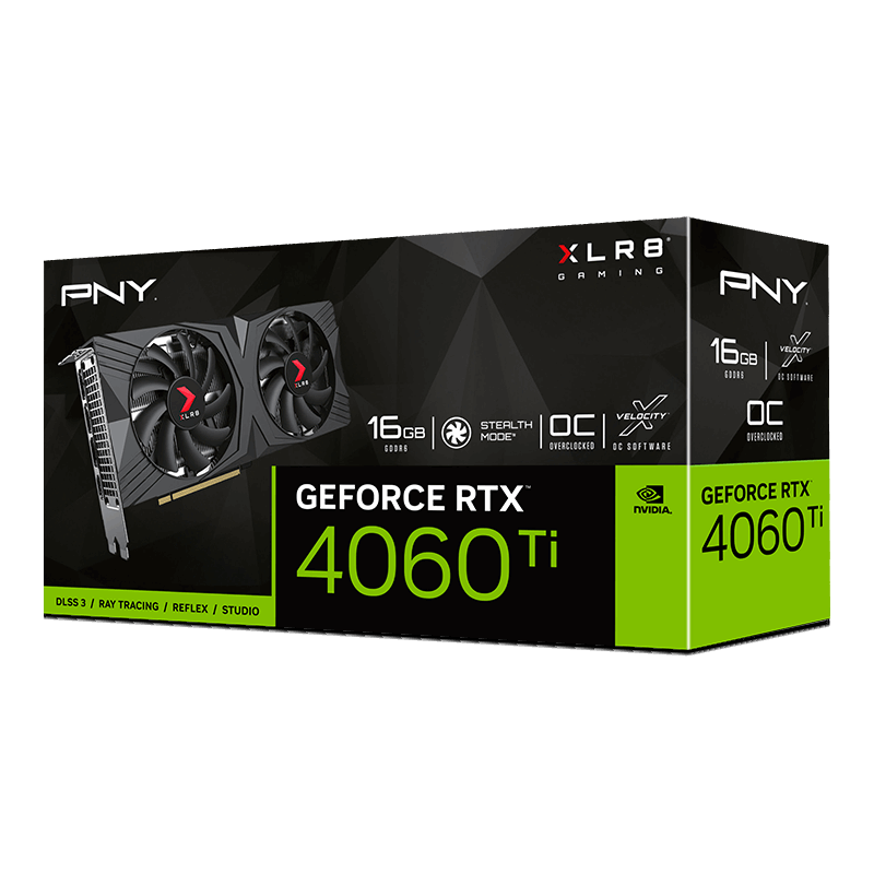 Geforce RTX™ 4060 Ti 16GB XLR8 Gaming Verto RGB Triple Fan Graphics Card  DLSS 3