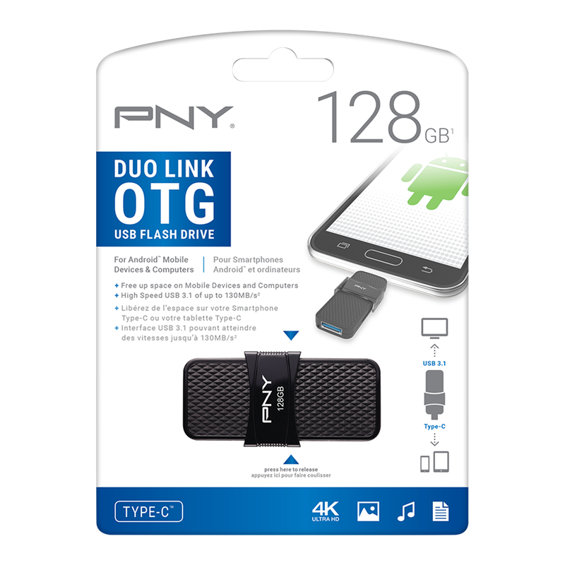 PNY Duo-Link 3.0 Cable 128 Go - Fiche technique 