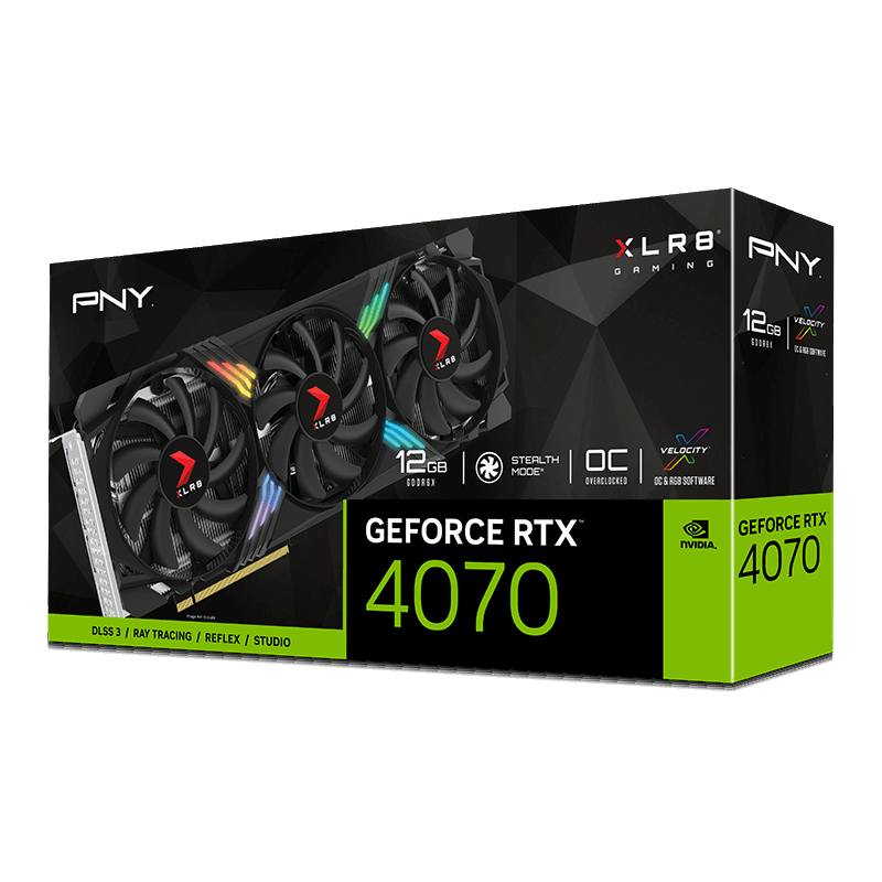 PNY NVIDIA GeForce RTX 4070 Ti VERTO Triple Fan VCG4070T12TFXPB1