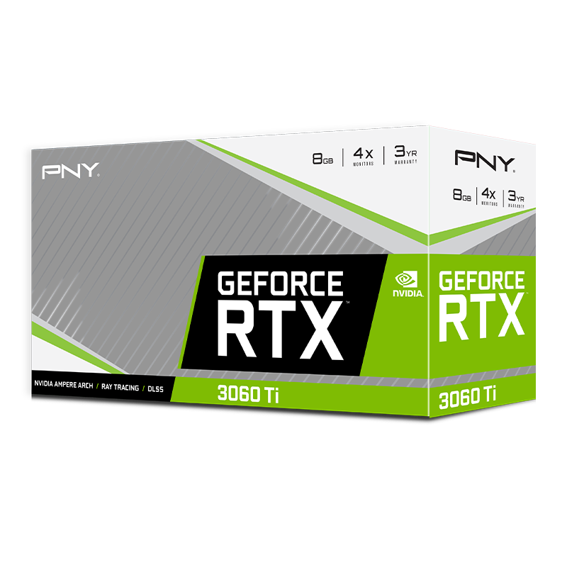 PNY GeForce RTX 3060 Ti 8GB UPRISING Dual Fan LHR