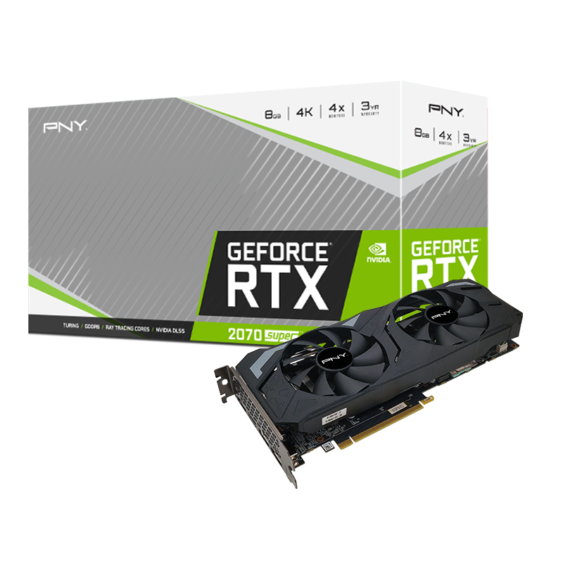 Tænke finger domæne PNY GeForce® RTX 2070 SUPER™ 8GB Dual Fan