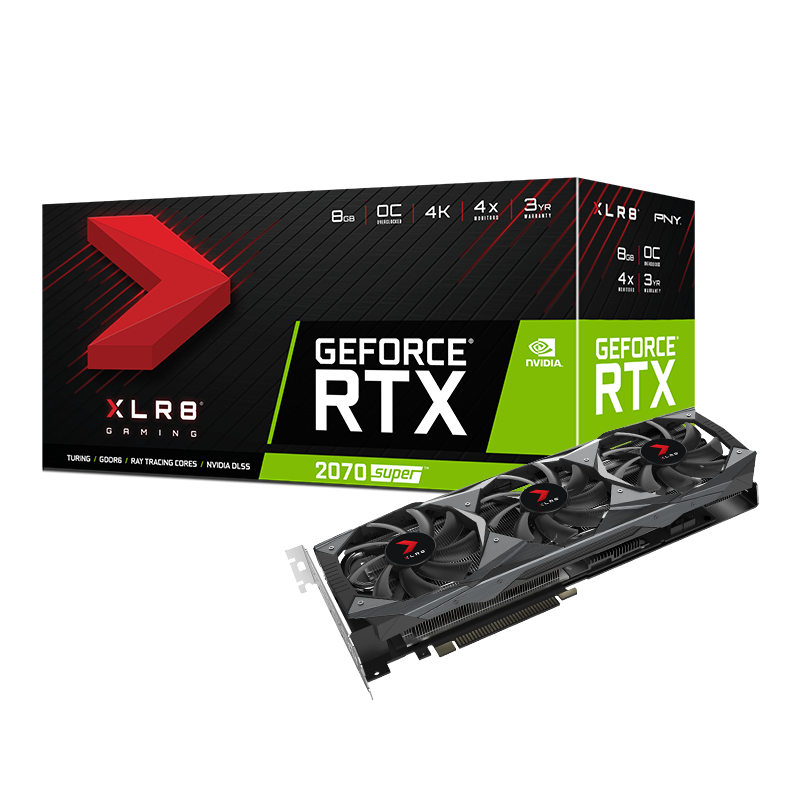 PNY GeForce® RTX 2070 SUPER™ 8GB XLR8 Gaming Overclocked Edition 