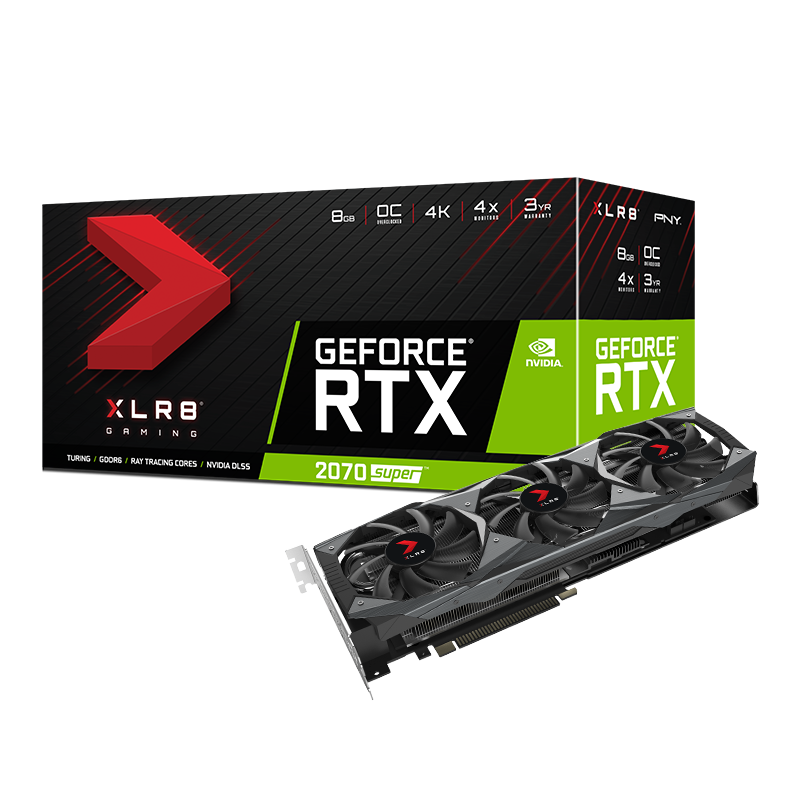 PNY GeForce® RTX 2070 SUPER™ 8GB XLR8 Gaming Overclocked Edition