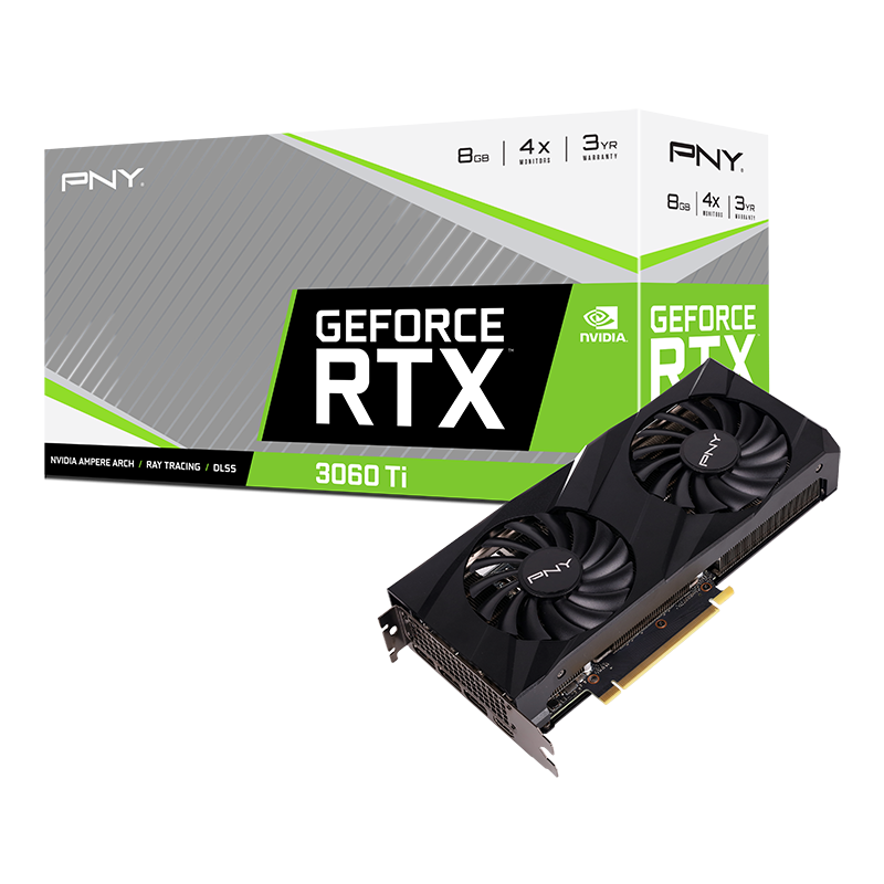 PNY GeForce RTX 3060 Ti 8GB VERTO™ Dual Fan LHR