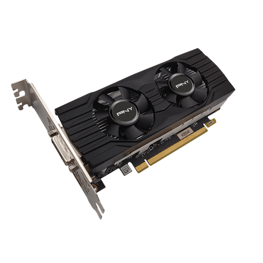 Fugtig Et kors regional PNY GeForce® GTX 1650 4GB Dual Fan Low Profile