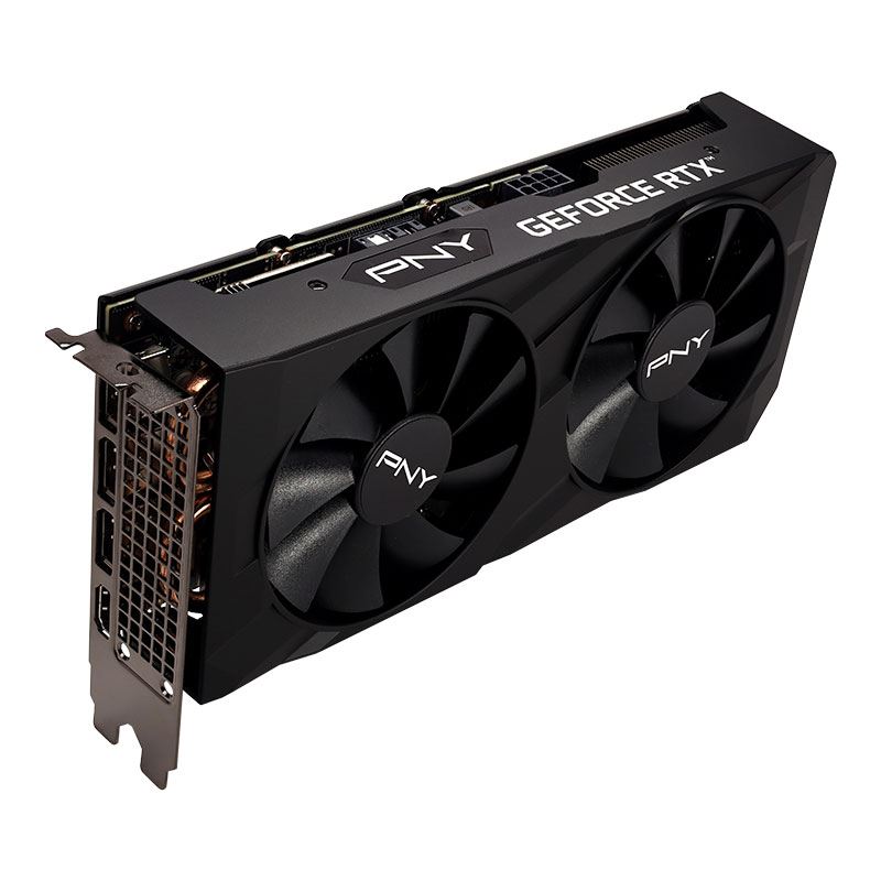 PNY GeForce RTX 3050 8GB VERTO Dual Fan Right Top Angle