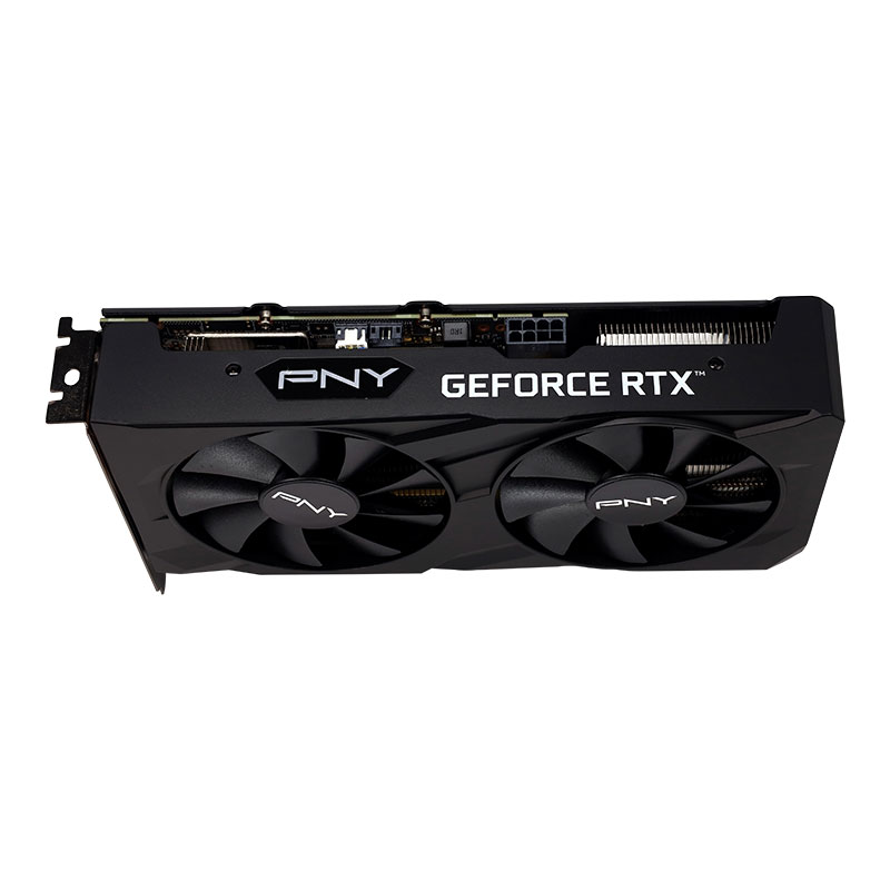PNY GeForce RTX 3050 8GB VERTO Dual Fan Top Angle