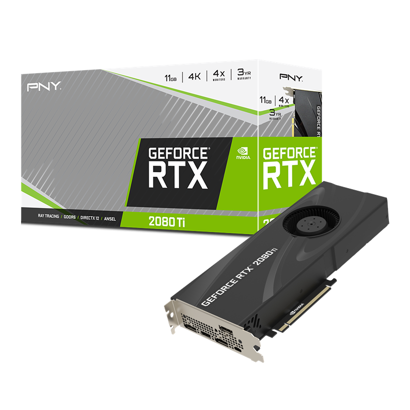 beundring Vanding laser PNY GeForce RTX™ 2080 Ti 11GB Blower