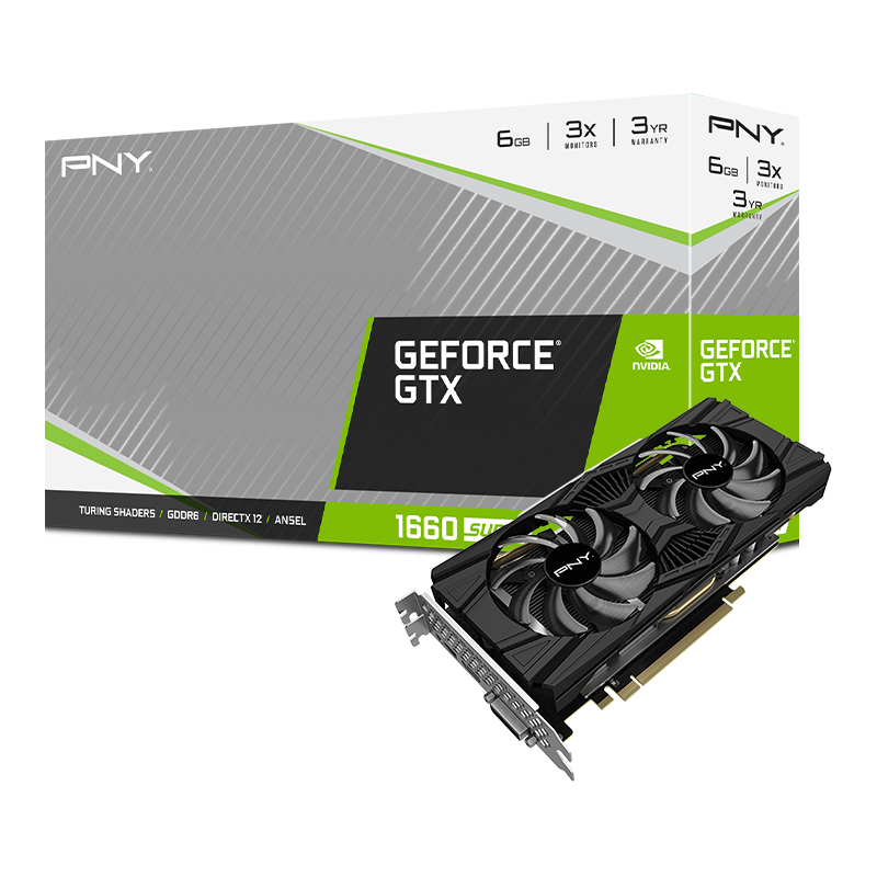 Discover PNY GeForce GTX 1660 SUPER 6GB Dual Fan