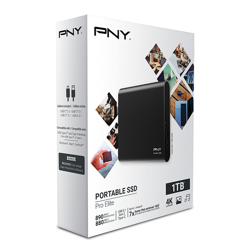 PNY SSD Externe EliteX- PRO Type-C 3.2 1TB – YAHYAOUI SHOP