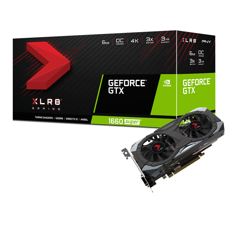 PNY GeForce® GTX 1660 SUPER™ 6GB XLR8 Gaming Overclocked Edition