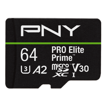PRO Elite Prime™ Class 10 U3 V30 A2 microSD Flash Memory Card