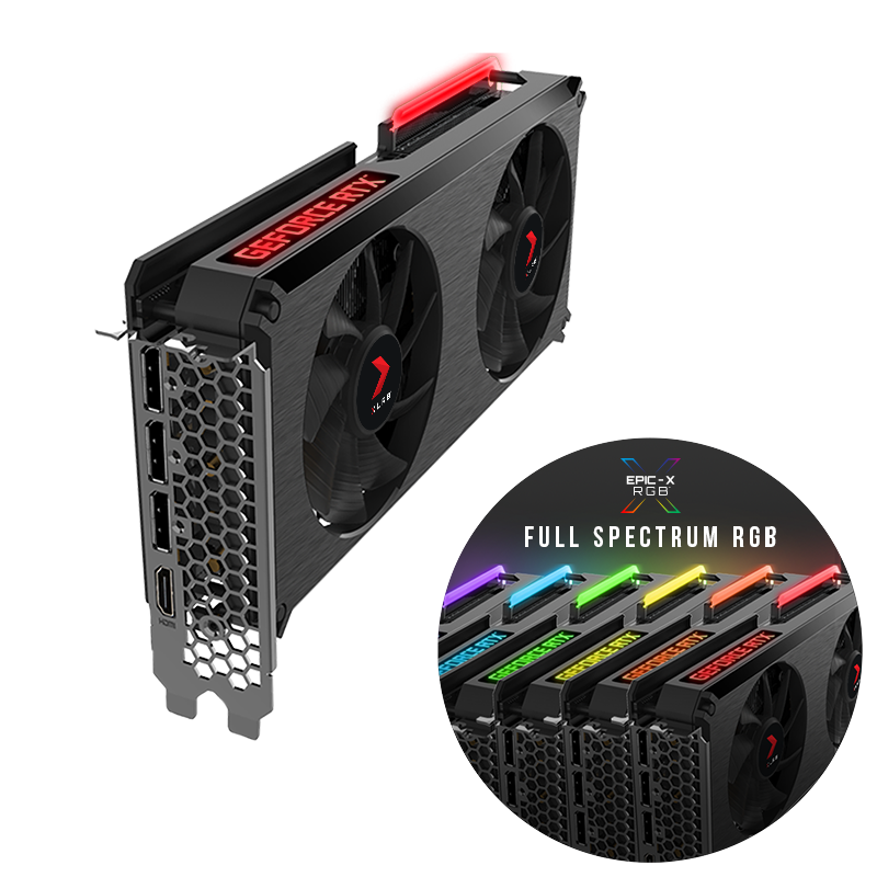 PNY GeForce RTX  Ti 8GB XLR8 Gaming REVEL EPIC X RGB Dual Fan