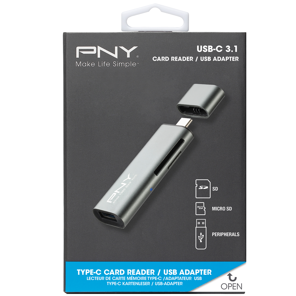 Lecteur de carte mémoire PNY USB 2.0 - ALL IN ONE